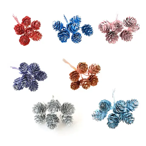 Natuurlijke Simulatie Dennenappel Bundels Bos Serie DIY Kerstdecoratie Materialen Huis Bruiloft Krans Kunstmatige Plant Ornamenten