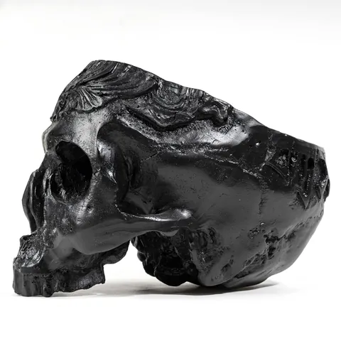 Gothic Geschnitztes Harz Schädel Modell Skelett Dekor Menschlicher Kopf Knochen Skulptur Für Halloween Party Schreibtisch