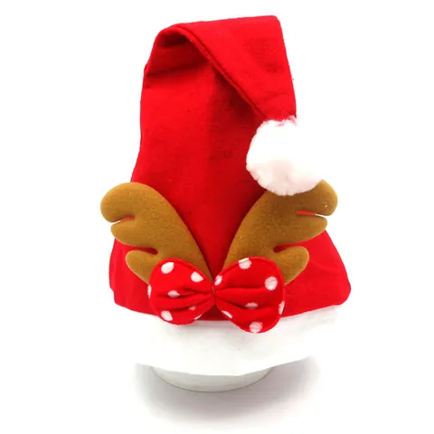Kerst Rendier Gewei Muts Kerstman Rood Wit Pluche Pompon Muts Voor Volwassenen Kinderen Feestdagen Party Decoratie Kerstcadeau