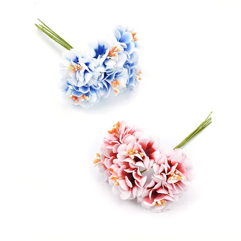 Künstlicher Zweifarbiger Chrysanthemen-Blumenstrauß DIY Girlande Material Seidenähnlicher Stoff Gänseblümchen Für Hochzeit Home Dekor