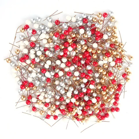 Mini künstliche Weihnachtsbeeren dekorative Perle Staubblatt Stechpalme Kirsche Für DIY Hochzeit Geschenkbox Kranz Dekoration Haus Dekoration