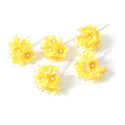 Künstliche Seidenblumen Mini Strauß Mit Künstlicher Perlenverzierung Für Braut Kopfschmuck Korsage DIY Zubehör Hochzeit Haus Deko