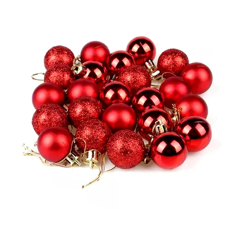 Shiny Matte And Glitter Christmas Tree Hanging Balls Ornaments Decorative Holiday Baubles For Festive Home Party Celebration