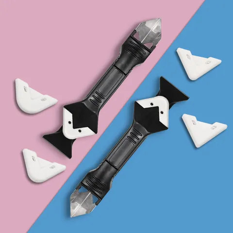 3 In 1 Silicone Caulking Tool Kit Glass Glue Remover Scraper Joint Trowel Sealant Finishing Smoothing Hand Tool