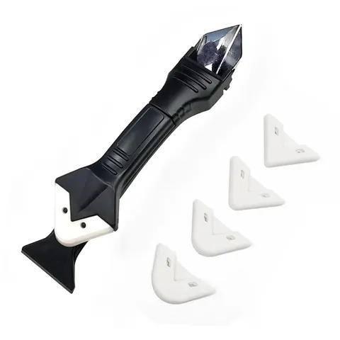 3 In 1 Silicone Caulking Tool Glass Glue Residue Scraper Finishing Sealant Smoother Remover Home Improvement Hand Tool
