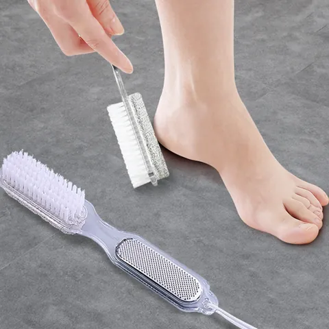 Multifunctional Foot Scrubber Double Sided Dead Skin Remover Foot File Pumice Stone Brush Household Foot Care Tool