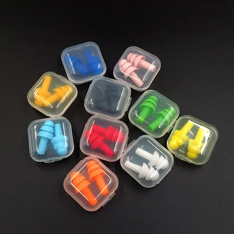 Waterproof Silicone Swimming Earplugs Christmas Tree Design Anti Noise Sound Insulation Sleep Earplugs For Studying