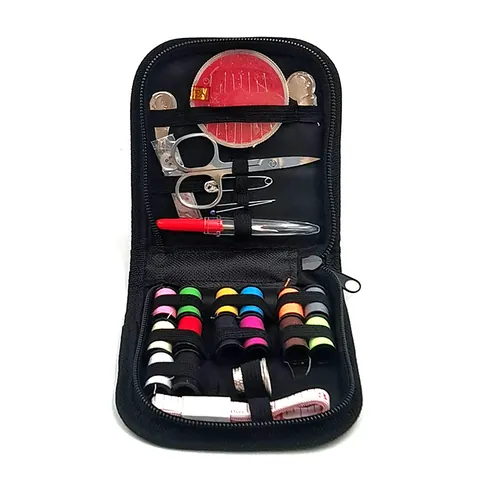 Portable Sewing Kit Household Manual Weaving Tool Bag Handbag Travel Sewing Box With Thread Scissor Tape Measure