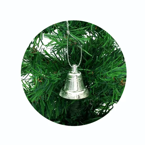 Gold Silber Weihnachtsbaum Kleine Glocken Ornamente Kunststoff Galvanisiert Sternenmuster Hängende Glocken Für Weihnachtsdekorationen