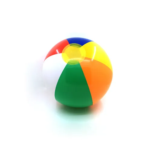 Inflatable Rainbow Beach Ball Classic PVC Soccer Ball For Kids Pool Water Play Outdoor Summer Party Game Toy Ball