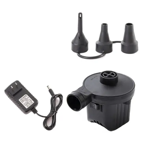 Portable Electric Air Pump For Inflatables Fast Fill Deflator With Multiple Nozzles Household Car Dual Use Inflator Pump