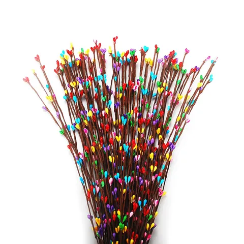 Artificial Pips Berry Stems Simulation Rattan Vine For DIY Wreath Making Home Wedding Party Decoration Plaster Berries