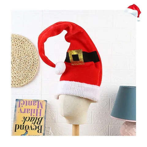 Long Striped Christmas Elf Hat with Pompom Bell Festive Santa Claus Hat for Holiday Party Costume Decoration Accessory