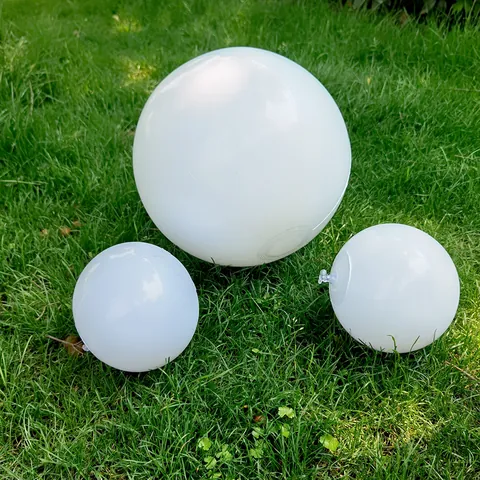 White Inflatable Beach Ball PVC Water Ball for Pool Party Summer Outdoor Activity Minimalist Sphere Party Decoration Balloon