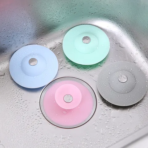 UFO Style Silicone Kitchen Sink Stopper Press Type Floor Drain Cover Deodorant Washbasin Plug Basin Strainer
