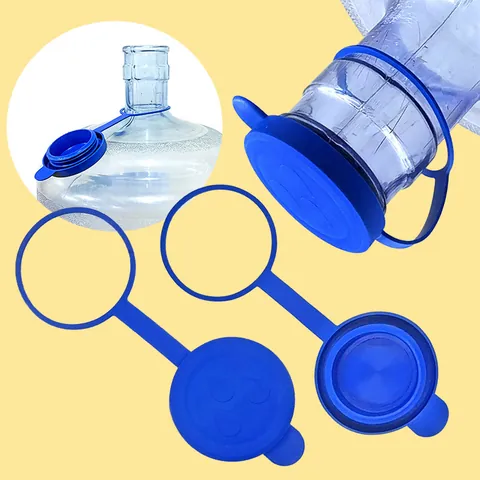 Universal Silicone Water Bucket Dustproof Cover Dispenser Bottle Cap Sealing Ring Leak-Proof Water Jug Lid
