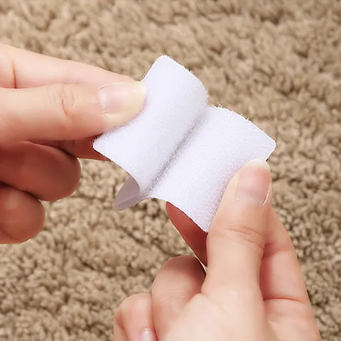 Autocollant Antidérapant Velcro Adhésif Sans Trace Pour Drap Nappe Canapé Tapis Attache