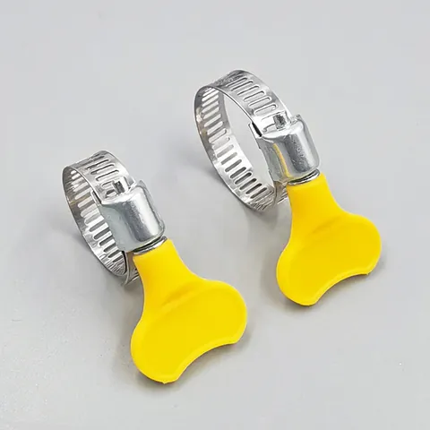 Fascetta per Tubi in Acciaio Inossidabile Regolabile Con Vite ad Aletta in Plastica Raccordo per Tubi Acqua da Giardino