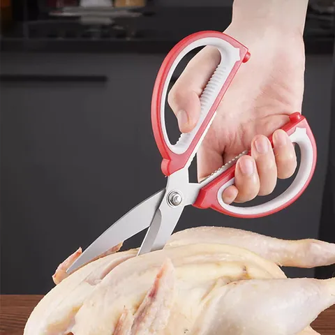 Stainless Steel Household Kitchen Scissors Multifunctional Heavy Duty Office Handcrafted Scissors Sharp Cutting Tool
