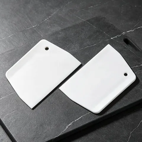 Plastic Dough Scraper Trapezoidal Butter Scraper Kitchen Baking Tool Pastry Cutter For Home Baking Kitchenware