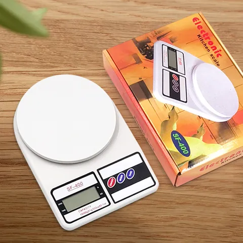 Electronic Kitchen Scale Digital Food Diet Weight Baking Scale LCD Display Minimalist Plastic Kitchen Tool