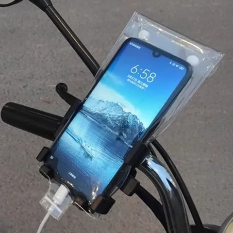 Outdoor Cycling Waterproof Phone Bag Transparent Touch Screen Phone Case Rainproof Cover For Motorcycle