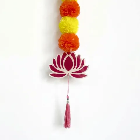 Artificial Marigold Flower Garland Lotus Bell Decoration For Day Of The Dead Dia De Los Muertos Mexican Party Home Decor