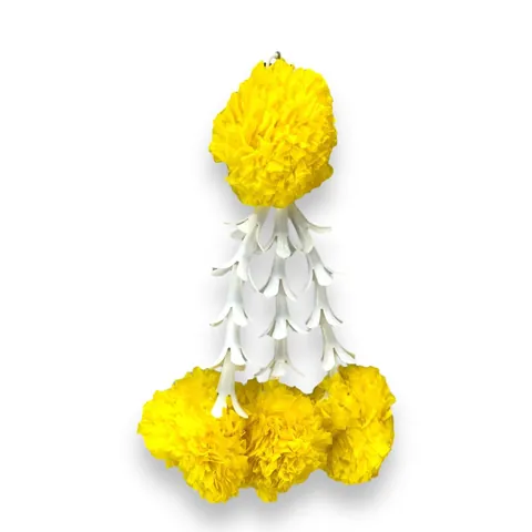 Artificial Marigold Flower Garland Cempasúchil Flowers For Day Of The Dead Halloween Diwali Wedding Mexican Party Decor