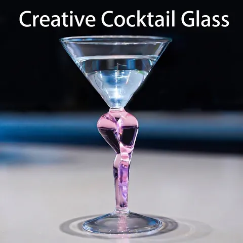 Kreatives Cocktailglas In Menschenform Künstlerische Martini-Tasse Aus Glas Für Bar KTV Einzigartiges Weinglas Party Trinkbecher