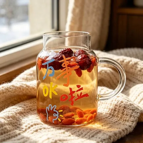 Großes Fassungsvermögen Borosilikatglas Tasse Mit Griff Hitzebeständig Transparent Trinkbecher Für Bier Saft Tee Kreative Wasserbecher