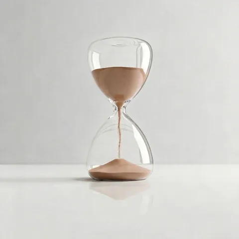 Sablier en Verre Borosilicaté Minimaliste Nordique Minuteur de Bureau Moderne Ornement Créatif Cadeau Maison Bureau Fait à Main
