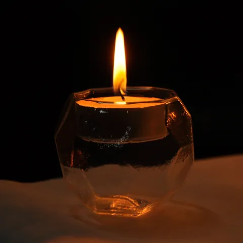 Portacandele a Sfera in Vetro Sospeso Stile Europeo Romantico Candelabro in Vetro Borosilicato Trasparente per Matrimonio Casa