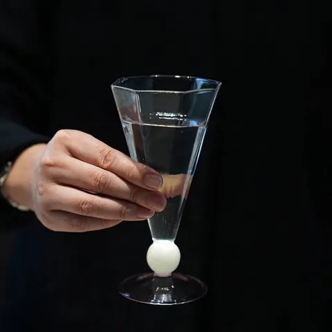 Vintage Diamant Patroon Kegel Champagne Glas Creatief Hittebestendig Glas Wijnglas Voor Feest Bruiloft Cocktail Servies