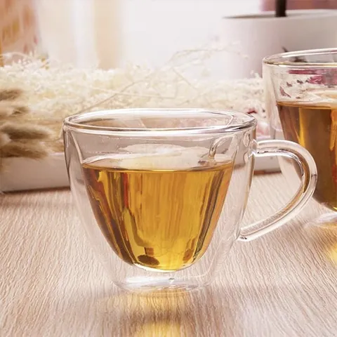 Heart Shaped Double Walled Glass Coffee Mug Ins Style Insulated Milk Tea Cup With Handle Heat Resistant Borosilicate Glassware