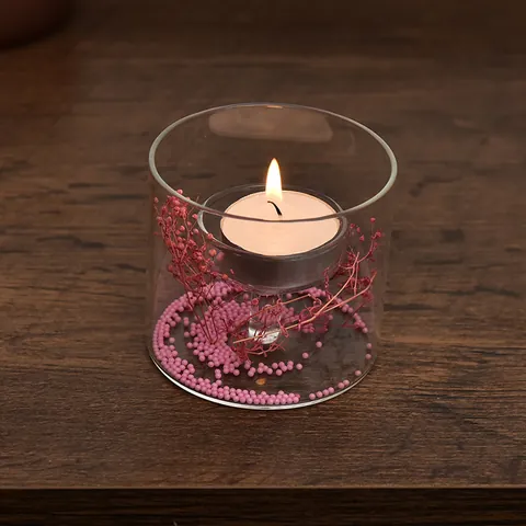 Europese Cilinder Hurricane Glas Kandelaar Voor Huis Tafel Decor Bruiloft Feest Romantisch Diner Transparante Glas Kandelaar