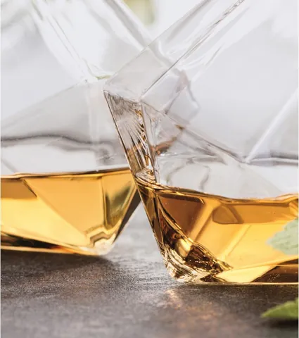 Kreative Diamantform Borosilikatglas Whiskeygläser Hitzebeständige Cocktailgläser Klare Weingläser Für Haus Bar Party