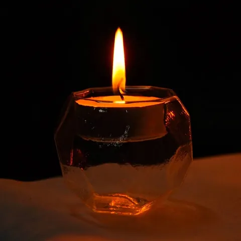 European Glass Candle Holder Romantic Diamond Geometric Candlestick For Candlelight Dinner Home Wedding Decor Table Ornaments