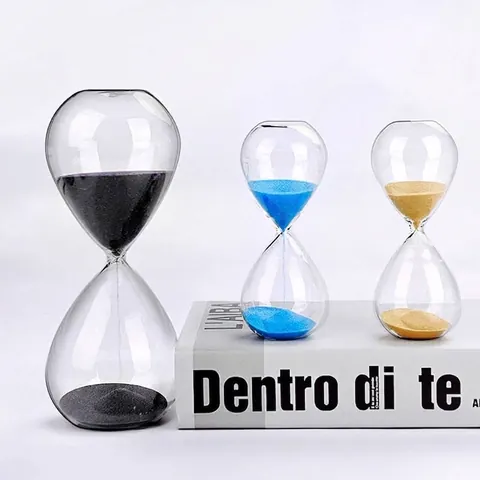 Modern Minimalist Glass Hourglass Timer 5 10 30 60 Minutes Creative Transparent Sand Clock For Home Office Desk Ornament Gift