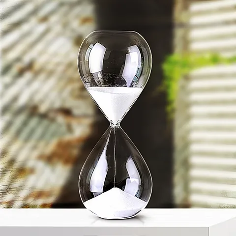 Modern Minimalist Glass Hourglass Timer 5 10 30 60 Minutes Creative Transparent Sand Clock For Home Office Desk Ornament Gift