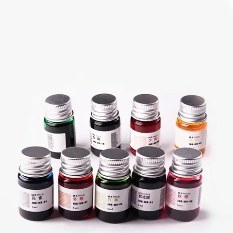 Colored Ink For Glass Dip Pen Non-Carbon Gradient Fountain Pen Ink For Calligraphy Writing Painting Art Supplies Gift