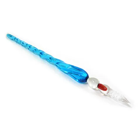 Handcrafted Colorful Spiral Glass Dip Pen High Borosilicate Glass Twisted Writing Pen For Business Calligraphy Art Supplies Gift