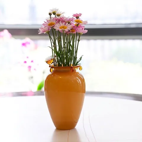 Borosilicate Glass Bee Vase Ins Designer Honey Jar Style Desktop Floral Ornament For Home Cafe Decoration