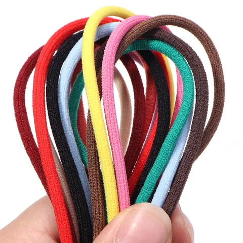 Multicolor Elastic Cord Polyester Braided Rope For DIY Jewelry Making Hair Ties Clothing Drawstring Accessories Braided String