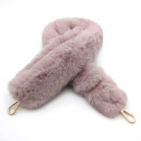 Correa de Bolso de Hombro de Repuesto de Peluche Suave Ajustable Piel Sintética Invierno Accesorio de Bolso