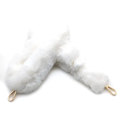 Correa de Bolso de Hombro de Repuesto de Peluche Suave Ajustable Piel Sintética Invierno Accesorio de Bolso