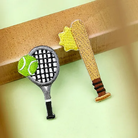 DIY Κεντημένα Υφασμάτινα Μπαλώματα Αθλητικές Μπάλες Εθνικές Σημαίες Σιδερόστρωτα και Ραπτά για Ρούχα Καπέλα Τσάντες
