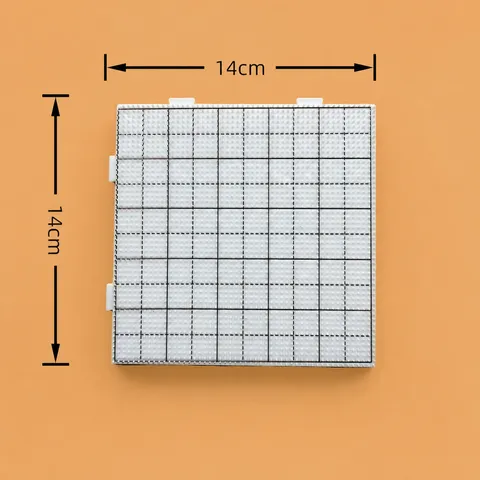 Transparenter Kunststoff Bügelperlen Steckplatte Quadratisches Gitter DIY Handwerk Werkzeug
