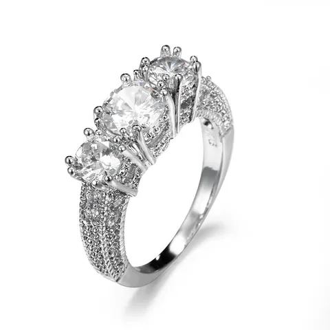 Vintage Platinierte Kupfer Strass Offener Ring Blumig Schneeflocke Muster Geometrisch Weihnachten Geschenk Fingerring Für Damen Schmuck