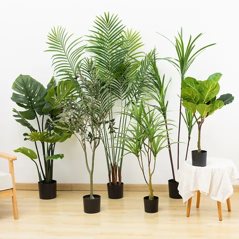 Style Nordique Plante Artificielle Bonsaï Faux Verdure Arbre en Pot Pour Bureau À Domicile Décoration Intérieure Vente en Gros