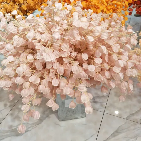 Artificial Silk Starfruit Lantern Fruit Branches For Wedding Home Party Decor Artificial Plant Silk Flower Stem